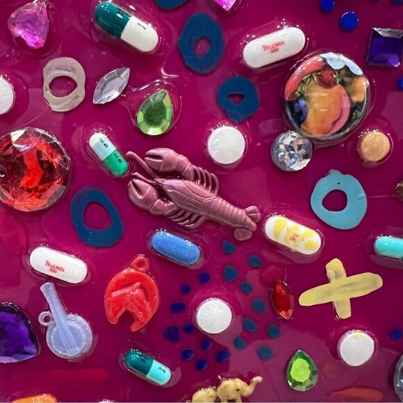 Original Artwork. “I SPY”, mixed media, 24” x 24” x 2”. - Picture 5 of 16